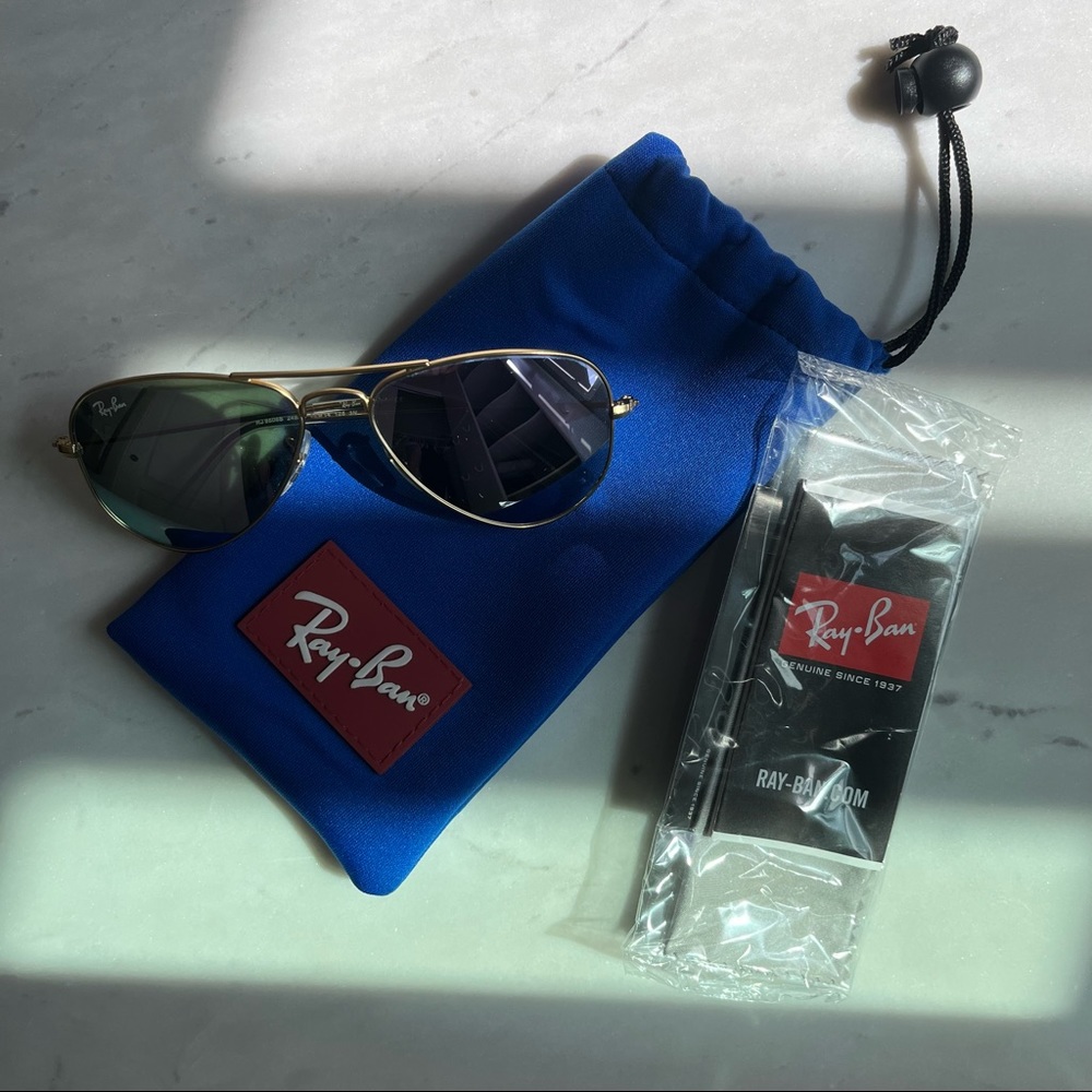 Ray-Ban Kids’ Junior Rj9506s Metal Aviator Sunglasses Matte Arista/Lilac Flash